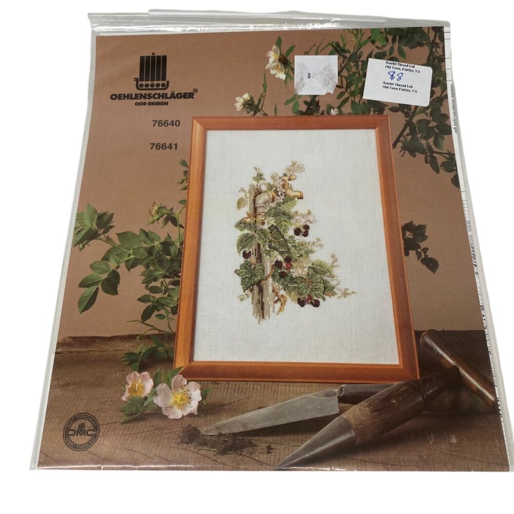Oehenschläger Garden Water Tap Cross Stitch‎ Chart 24x32cm Floral Plants Design